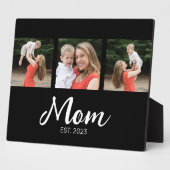 Mom Established Elegant Script Black 3 Photo Fotoplaat (Zijkant)