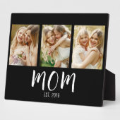 Mom Established Elegant Script Black 3 Photo  Fotoplaat (Zijkant)