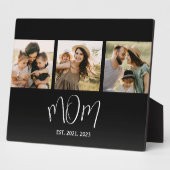 Mom Established Elegant Script Black 3 Photo Fotoplaat (Zijkant)