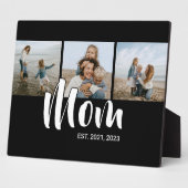 Mom Established Elegant Script Black 3 Photo Fotoplaat (Zijkant)