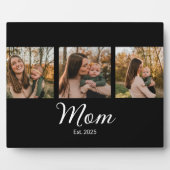 Mom Established Elegant Script Black 3 Photo Fotoplaat (Voorkant)