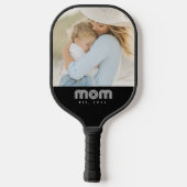 Mom Established Fun Script Photo Pickleball Paddle (Achterkant)