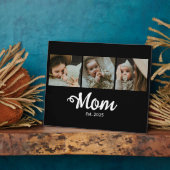 Mom Established Modern Bold Script Black 3 Photo Fotoplaat (Zijkant)
