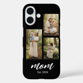 Mom Established Modern Script 3 Photo Case-Mate iPhone Case (Achterkant)