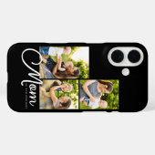 Mom Established Modern Script Black 3 Photo Case-Mate iPhone Case (Achterkant (horizontaal))