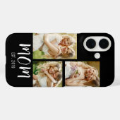 Mom Established Modern Script Black 3 Photo Case-Mate iPhone Case (Achterkant (horizontaal))