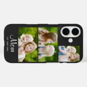 Mom Established Modern Script Black 3 Photo Case-Mate iPhone Case (Achterkant (horizontaal))