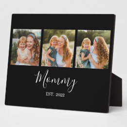 Mom Established Modern Script Black 3 Photo Fotoplaat