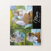 Mom Established Modern Script Black 3 Photo Legpuzzel (Verticaal)