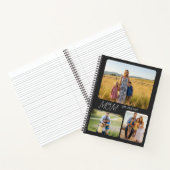 Mom Established Modern Script Black 3 Photo Notitieboek (Binnen)