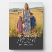 Mom Established Modern Script Photo  Fotoplaat (voorkant)