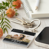 Mom Established Modern Script Photo Sleutelhanger (Voorkant Rechts)