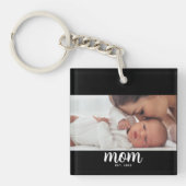 Mom Established Modern Script Photo Sleutelhanger (Voorkant)