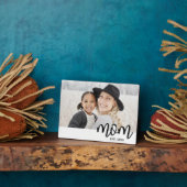 Mom Established Mother's Day Gift Photo Fotoplaat (Zijkant)
