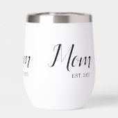 Mom Established New Mom Gift  (Achterkant)