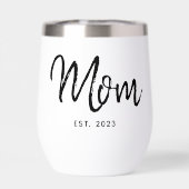 Mom Established New Mom Gift (Achterkant)