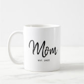 Mom Established New Mom Gift Coffee Mug (Gauche)