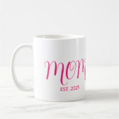 Mom Established New Mom Gift Coffee Mug (Gauche)
