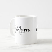 Mom Established New Mom Gift Coffee Mug (Devant gauche)