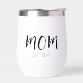 Mom Established New Mom Gift Insulated Tumbler (Gauche)
