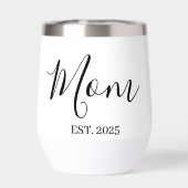 Mom Established New Mom Gift Minimalist (Arrière)