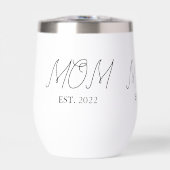 Mom Established New Mom Gift Thermal Wine Tumbler (Avant)