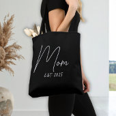 Mom Established New Mom Gift Tote Bag