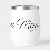 Mom Established New Mom Script Font Gift (Achterkant)