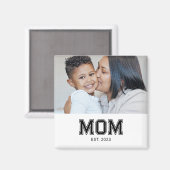 Mom Established Photo Gift Magneet (Voorkant / Achterkant)