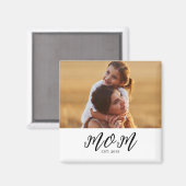 Mom Established Photo Gift Magnet (Recto/Verso)