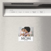Mom Established Photo Gift Magnet (In Situ (Lave-vaisselle))