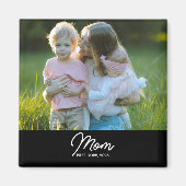 Mom Established Photo Gift Magnet (Devant)