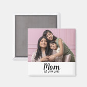 Mom Established Photo Gift Magnet (Recto/Verso)