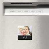 Mom Established Photo Gift Magnet (In Situ (Lave-vaisselle))