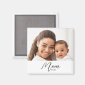 Mom Established Photo Gift Magnet (Recto/Verso)