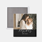 Mom Established Photo Gift Magnet (Recto/Verso)