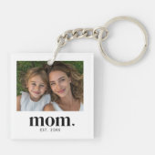 Mom Established Photo Gift Sleutelhanger (Achterkant)