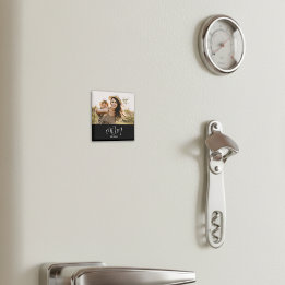 Mom Established Photo Mother's Day Magneet