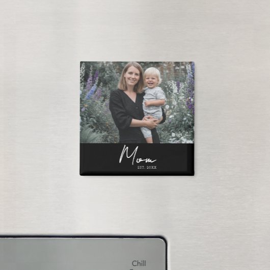 Mom Established Photo Mother's Day  Magneet