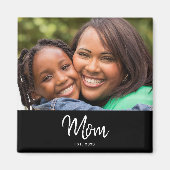 Mom Established Photo Mother's Day Magnet (Devant)