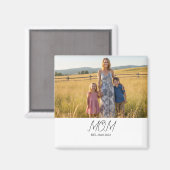 Mom Established Photo Mother's Day Magnet (Recto/Verso)