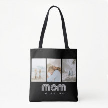 Mom Established Retro Script Black 3 Photo