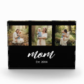 Mom Established Script 3 Photo Acrylic Block Fotoblokken (Voorkant)