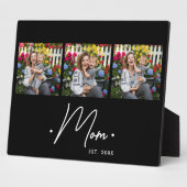 Mom Established Script 3 Photo Black Fotoplaat (Zijkant)