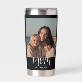 Mom Established Script Black 2 Photo Geïsoleerde Drinkbeker (Voorkant)