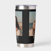 Mom Established Script Black 2 Photo Geïsoleerde Drinkbeker (Links)