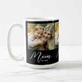 Mom Established Script Black 3 Photo Koffiemok (Links)