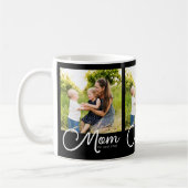 Mom Established Script Black 3 Photo Koffiemok (Links)