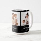 Mom Established Script Black 3 Photo Koffiemok (Voorkant rechts)