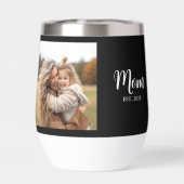 Mom Established Script Black and White Photo (Arrière)